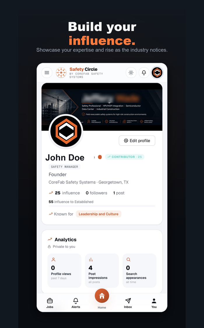 Safety Circle app screen