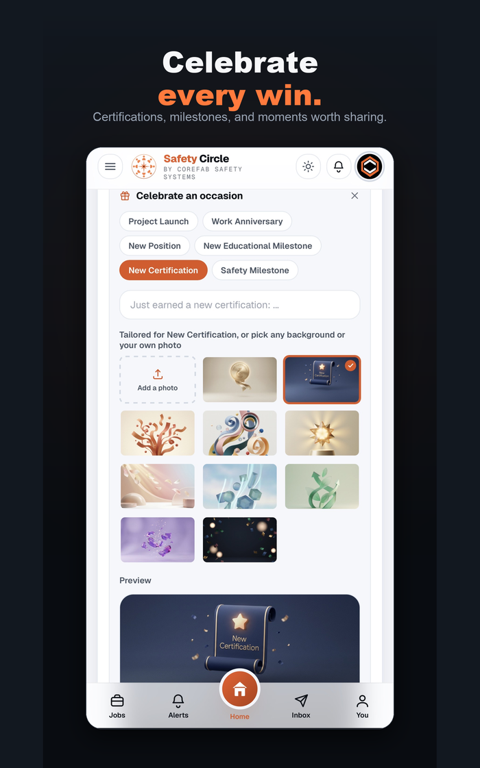 Safety Circle app screen